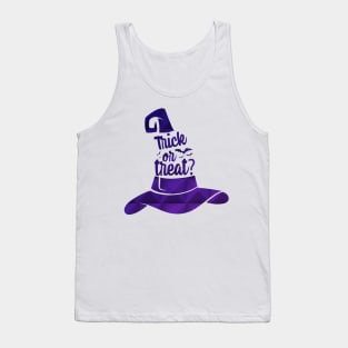 Trick Or Treat Witch Hat Tank Top